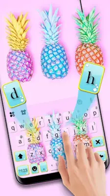 Colorful Pineapples Keyboard T android App screenshot 4